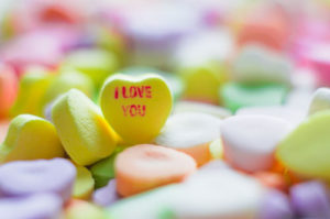 conversation hearts decor for valentine's day party