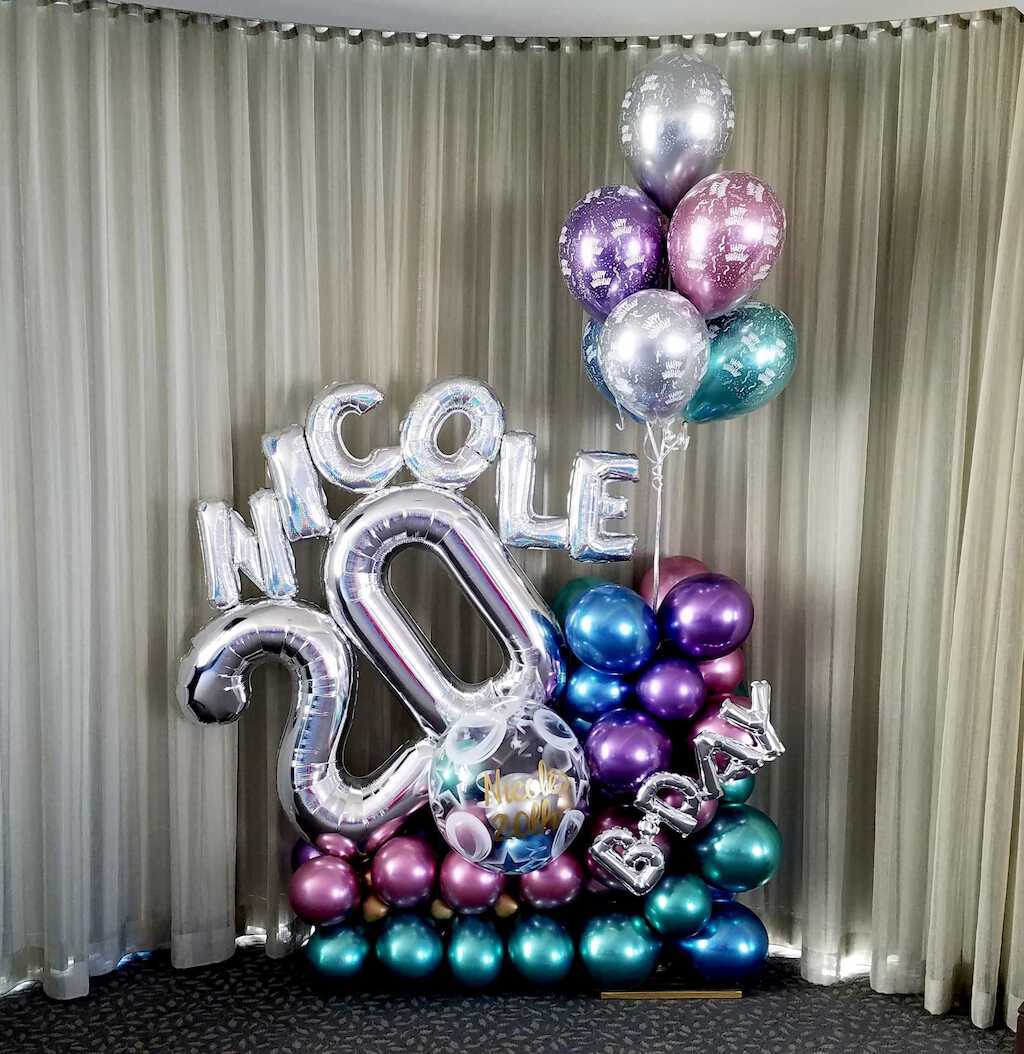 20th birthday party decorators near me - Balloons By Design