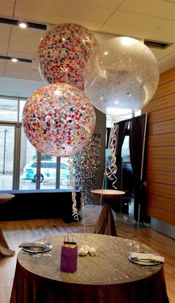 3 Foot with Confetti