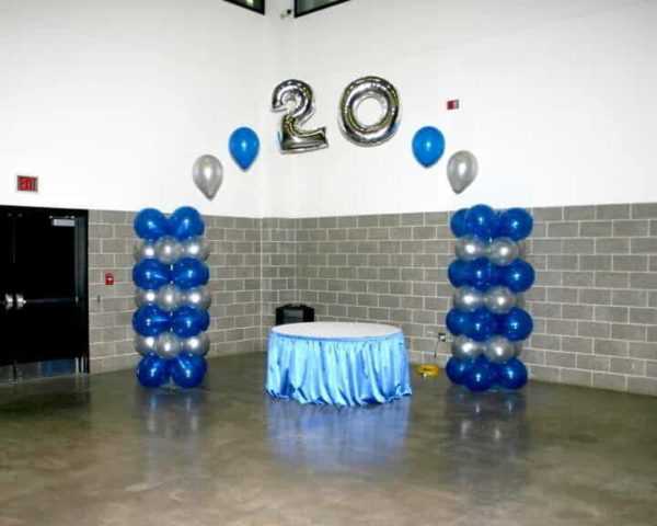 30th Blue Arch and Columns