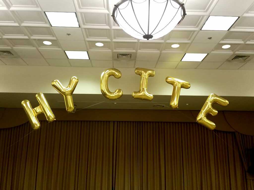 HYCITE Gold Letters Arch - Balloons By Design