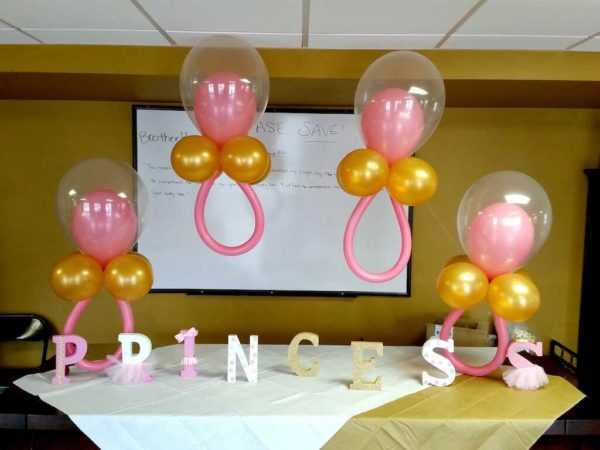 Pink Gold Pacifier Arch