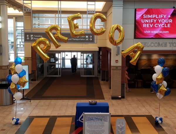 Gold Letters Balloon Arch Corporate Balloon Decoration