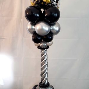 Do you need a specially design or themed column for you your next event? Like this New Year's Eve columns can be built withwhatever theme you have in mind for your event..