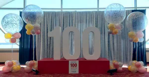 Do you need some large confetti and glitter filled balloons to highlight a special area at your event? We can make those 3 foot balloons look special for your next event in your colors.