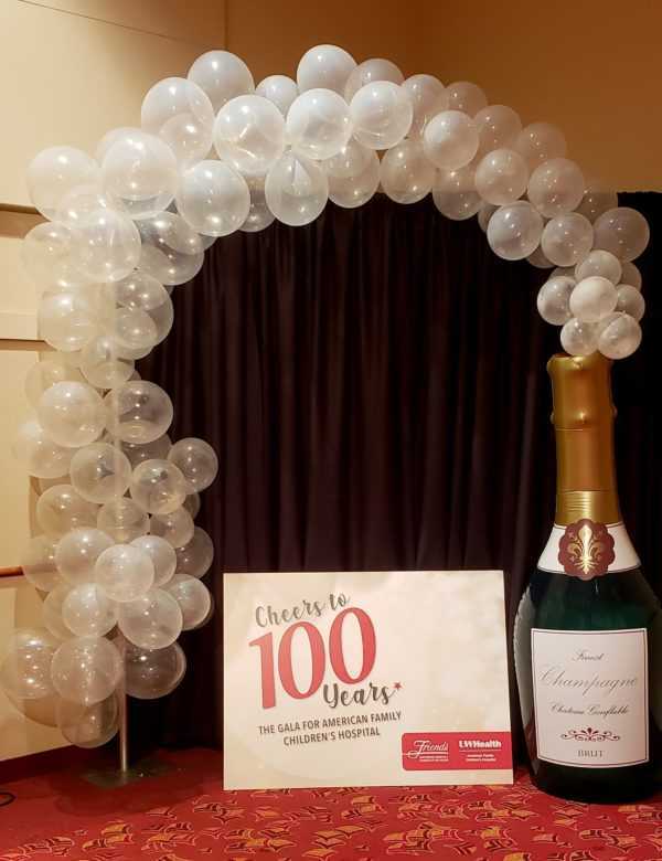 Do you need a large Champagne bottle with bubbles to celebrate your big event? Using these available large champagne bottles & adeed clear balloon bubbles to it you can really show your guests you're celebrating some thing special.