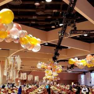 Do you need some organic balloon swags in your events colors or theme? Let us custom design & build organic balloons swags to wow all your guests.