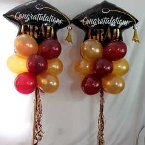 Do you need Grad yard poles to help celebrate your students graduation? Let us make these very popular yard Grad poles in the students school colors to help celebrate their special day.