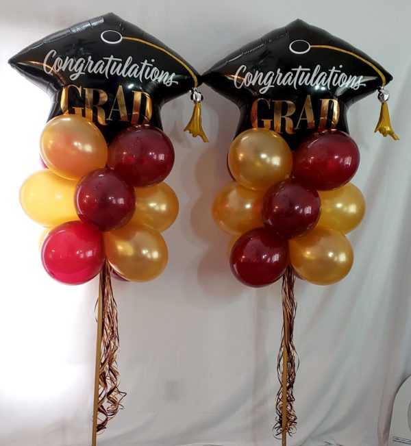 Do you need Grad yard poles to help celebrate your students graduation? Let us make these very popular yard Grad poles in the students school colors to help celebrate their special day.