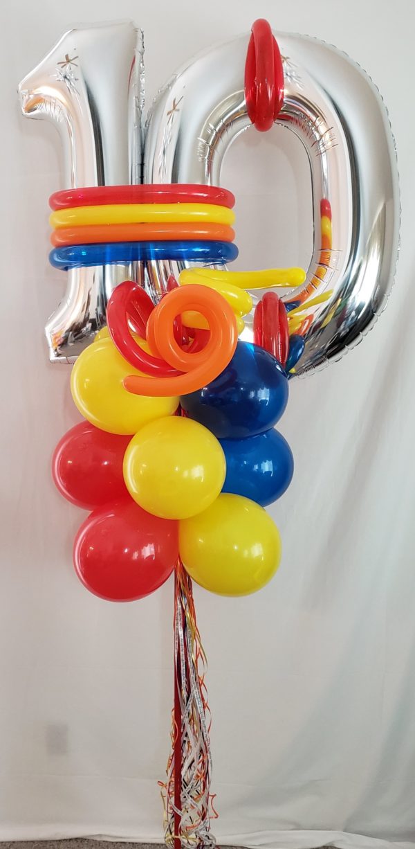 Do you need a birthday yard pole for that birthday person up coming special day? Let us create one of these using their favorite colors & of course topped with their birthday numbers.