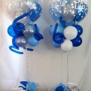 Do you need a special B-Day balloon display for an upcoming B-Day? Let us create a special B-Day balloon display like this that is sure to surprise the B-Day person.