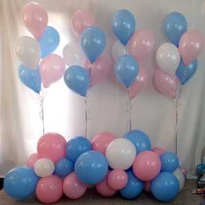 Do you need an organic balloon garland & some bouquets for your up coming reveal party? This makes for a nice little balloon package for all those all stay at home virtual parties people are holding.