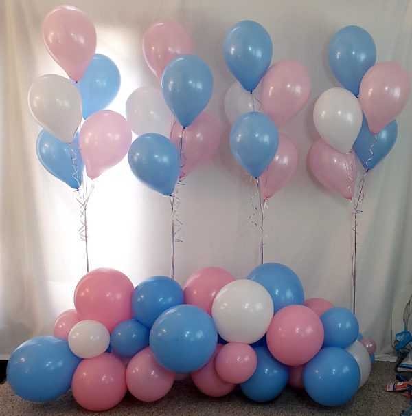 Do you need an organic balloon garland & some bouquets for your up coming reveal party? This makes for a nice little balloon package for all those all stay at home virtual parties people are holding.
