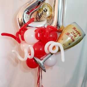 Do you need a special 21st Birthday balloon display? Let us create one of these very popular 21st displays for that very special BIrthday.