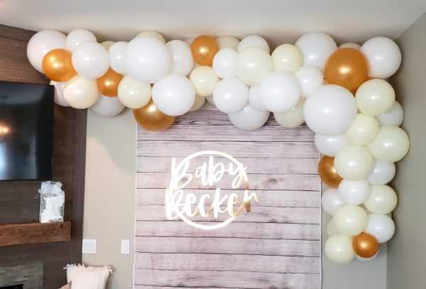 Do you need a balloon photo backdrop for your baby shower event?