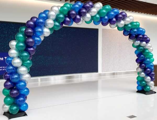 Do you need a Large Balloon Arch to highlight an entrance for an up coming event? We can make arches in many different sizes & any color combination to fit your needs.